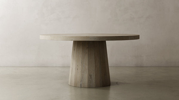 Runder Esstisch aus massivem Eichenholz | Modell RODU