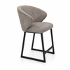Grauer Barhocker aus Stoff | Modell DEEA