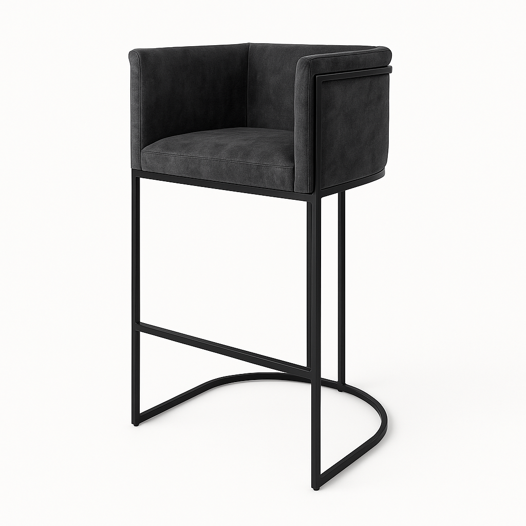 Barhocker aus Samt | Modell ENRI