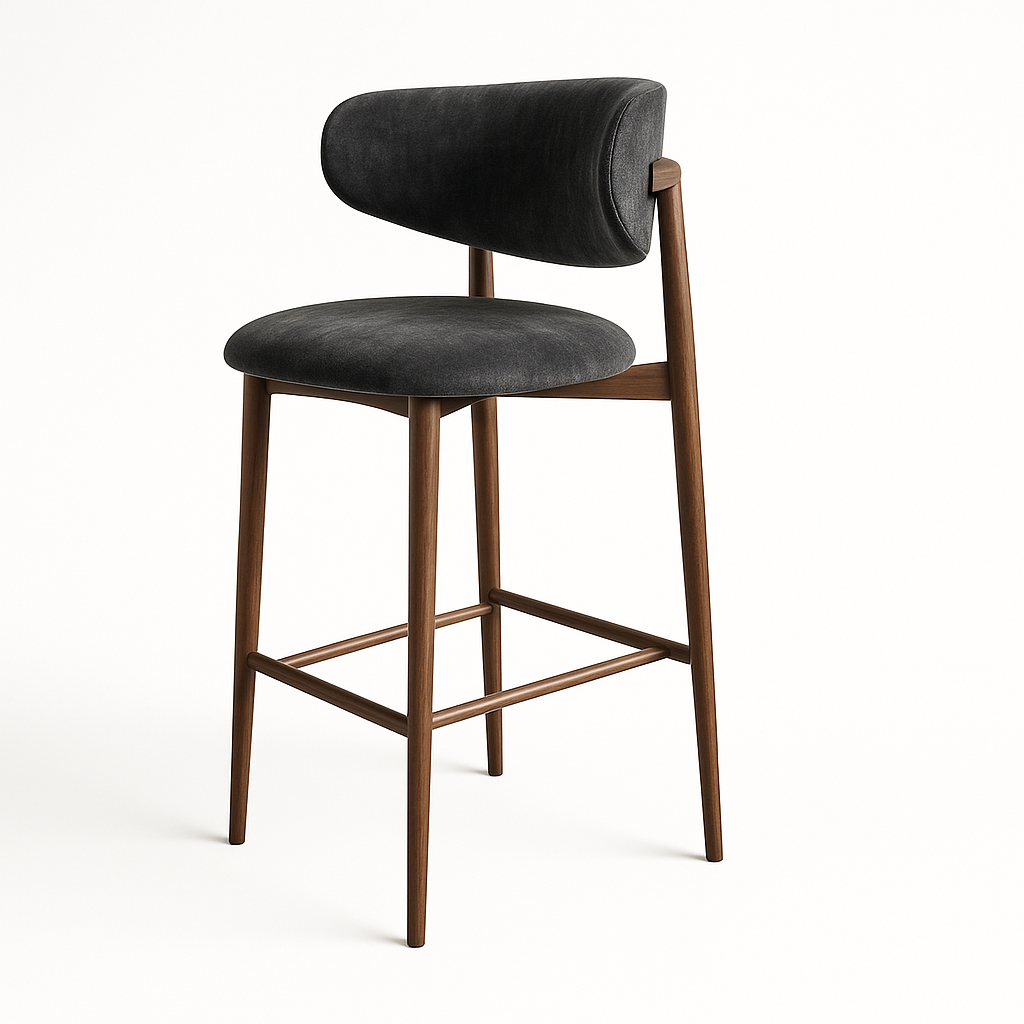 Barhocker aus Samt | Modell OLE