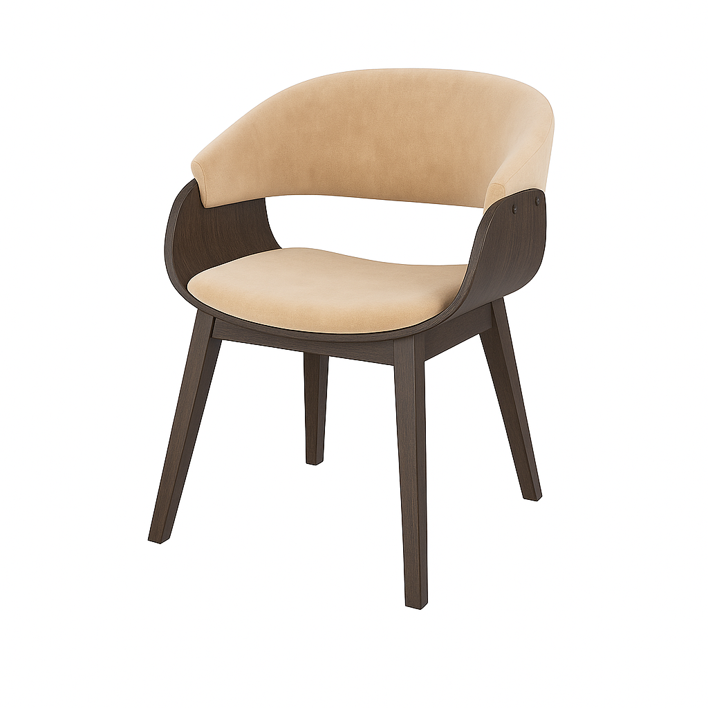 Küchenstuhl aus Samt | Modell BRANDO