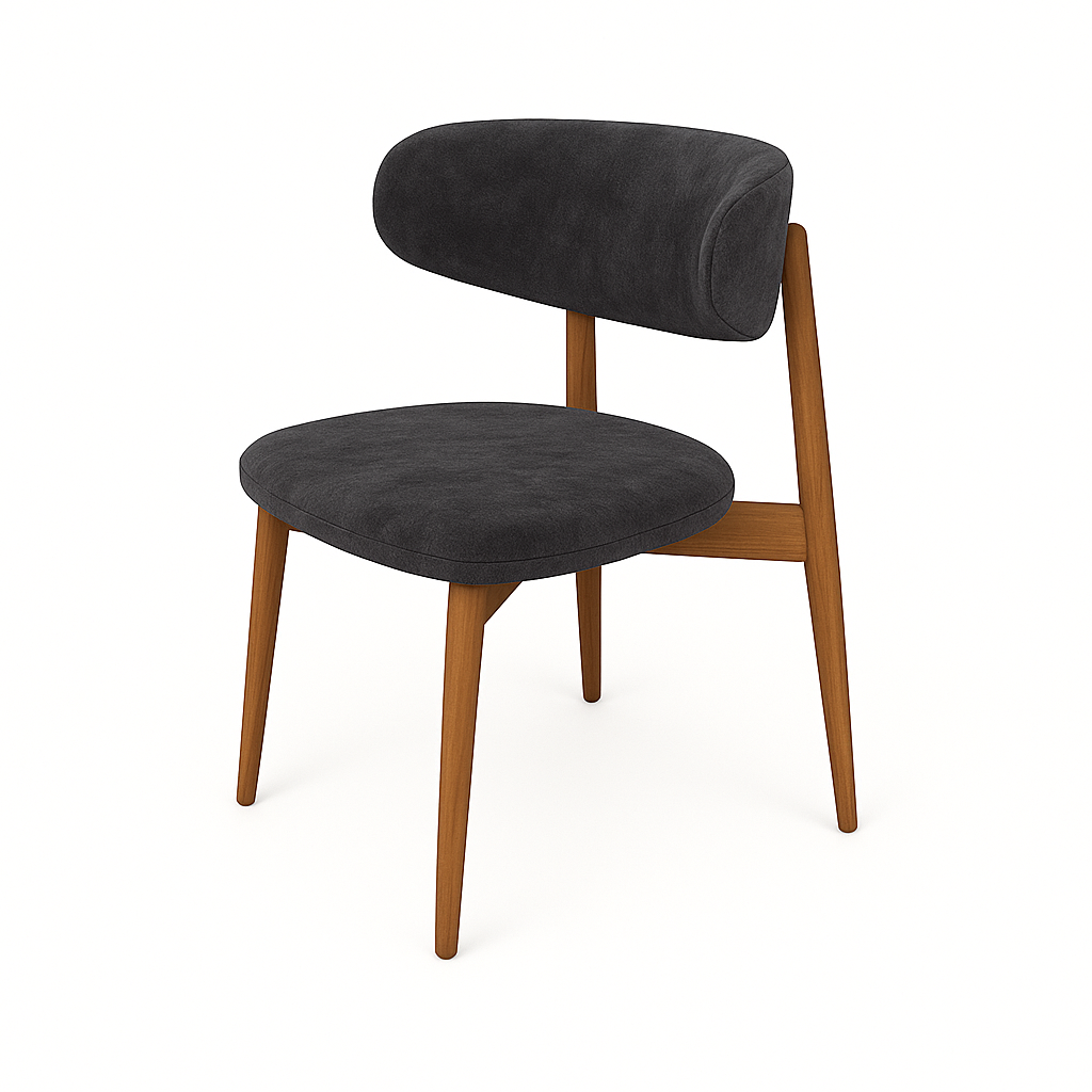 Küchenstuhl aus Samt | Modell OLE