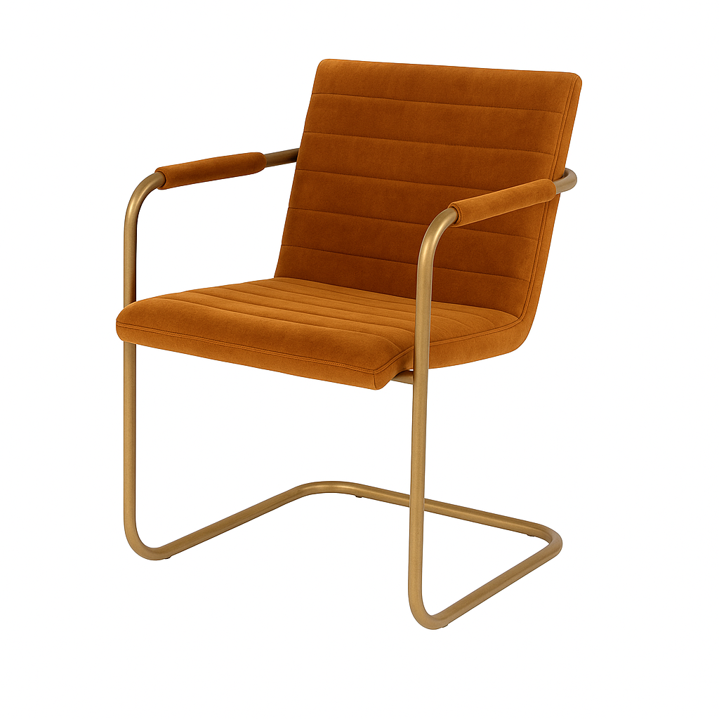 Küchenstuhl aus Samt | Modell ROTON