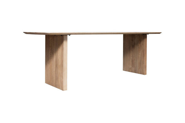 Esszimmertisch aus massiver Eiche mit halbovaler Tischplatte | Modell SEAT