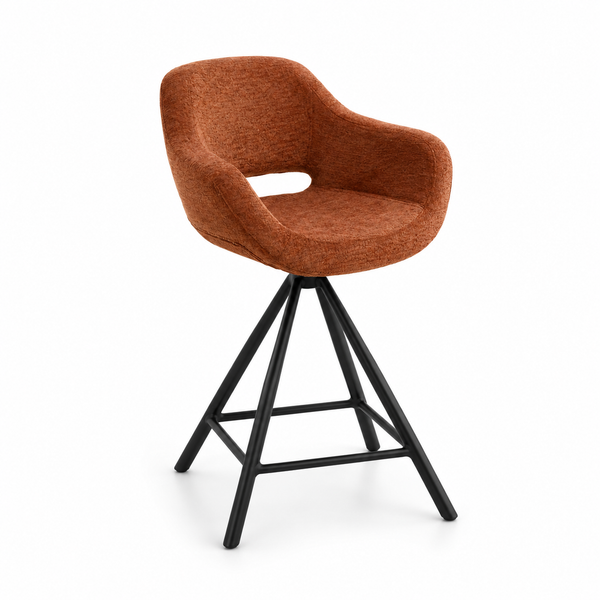 Barhocker aus Samt und Stoff | Modell TREPIED 65