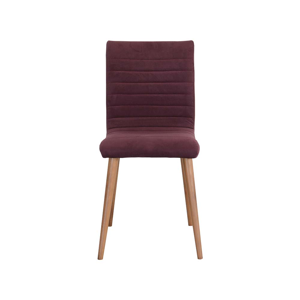 Stuhl mit Holzbeinen aus Stoff | Modell RIGA