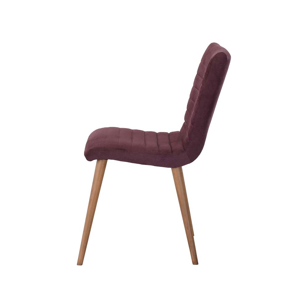 Stuhl mit Holzbeinen aus Stoff | Modell RIGA